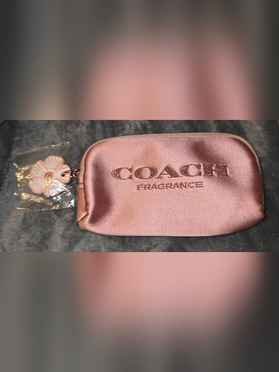 Coach Handbags - NWOT COACH Pink Shimmer Fragrance Pouch Makeup Case